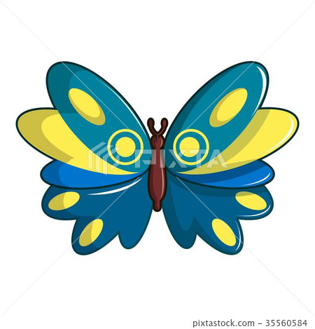Butterfly papilio zagreus icon, cartoon style Butterfly papilio zagreus icon, cartoon style 35560584