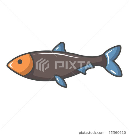 Nordic fish icon, cartoon style 35560610