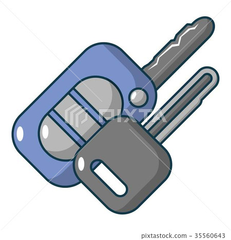 Car keys icon, cartoon style Car keys icon, cartoon style 35560643