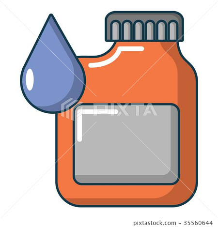 Engine oil icon, cartoon style Engine oil icon, cartoon style 35560644