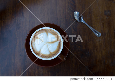 Black coffee in a glass 35562904