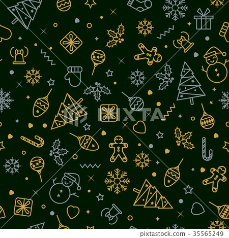 Seamless pattern with Christmas elements Seamless pattern with Christmas elements 35565249