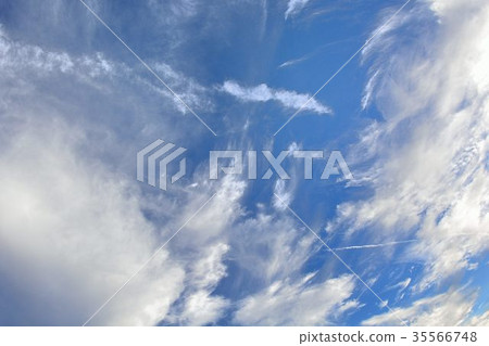 Blue sky and white clouds 35566748