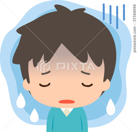 年輕人在憂鬱的氣氛中 年輕人在憂鬱的氣氛中 35568098