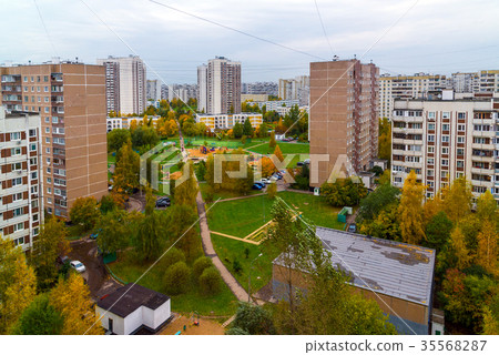 City landscape in autumn in Moscow, Russia 35568287