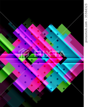 Color arrows on black background Color arrows on black background 35568323