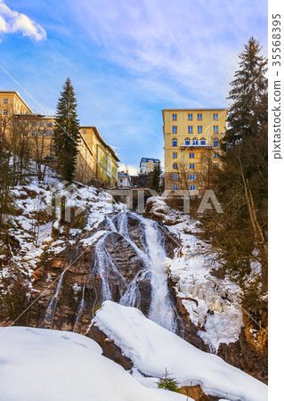 Waterfall in Mountains resort Bad Gastein Austria 35568395