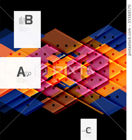 Colorful abstract shapes background 35568570