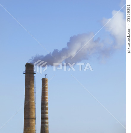 Scary Image of Power Plant emissions 35569391