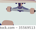 skateboard vector background 35569513