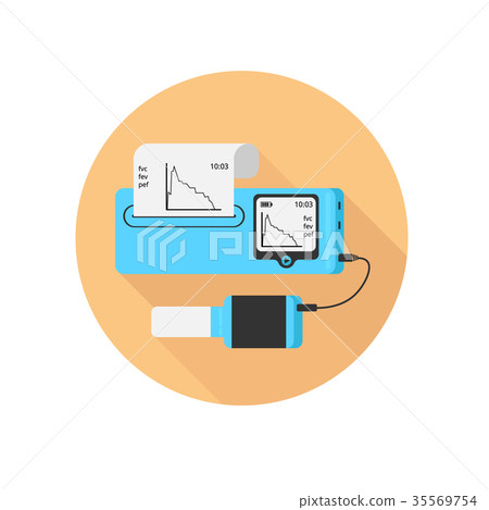 Spirometer medical equipment. The device Spirometer medical equipment. The device 35569754