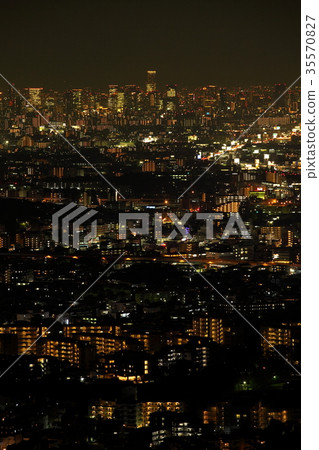 Night view of Osaka Plain seen from Mayzan Night view of Osaka Plain seen from Mayzan 35570827