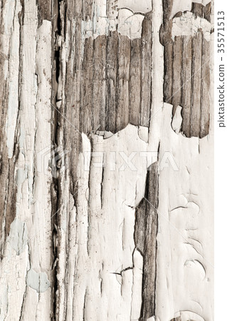 Old wooden background with white chapped paint Old wooden background with white chapped paint 35571513