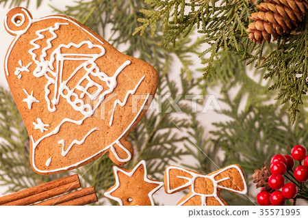 gingerbread as little bell as christmas decoration gingerbread as little bell as christmas decoration 35571995