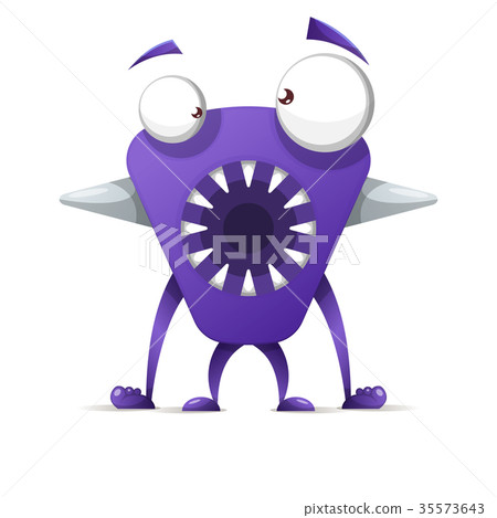 Funny, cute cartoon monster characters. Funny, cute cartoon monster characters. 35573643