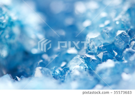 Winter cold background, blue crystals. Macro Winter cold background, blue crystals. Macro 35573683