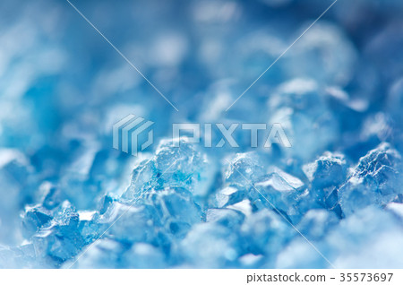 Winter cold background, blue crystals. Macro Winter cold background, blue crystals. Macro 35573697