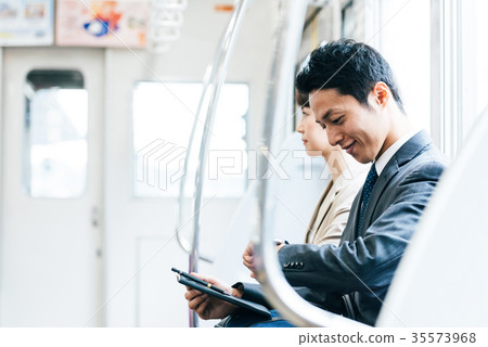 Train move business male photography cooperation Keio Electric Railway Co., Ltd. Train move business male photography cooperation Keio Electric Railway Co., Ltd. 35573968