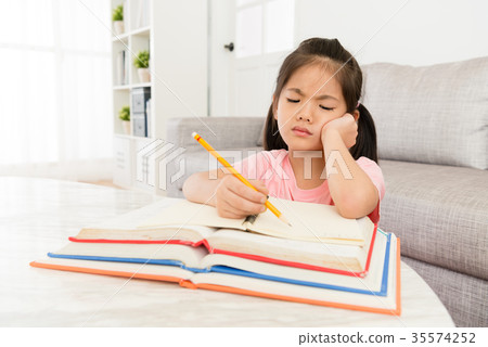 children little girl preparing back to school children little girl preparing back to school 35574252