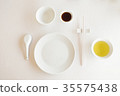 Table set ready for serve in chinese restaurant 35575438