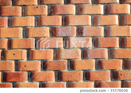 Orange brick wall. Solid Orange brick wall. Solid 35576036