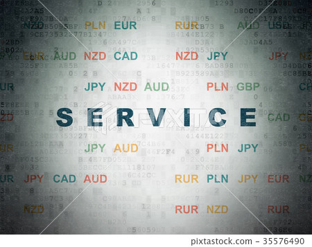 Business concept: Service on Digital Data Paper Business concept: Service on Digital Data Paper 35576490