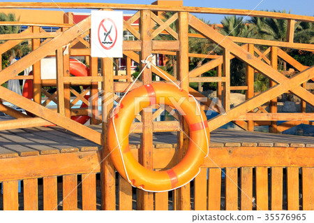 Orange lifebuoy handing Orange lifebuoy handing 35576965