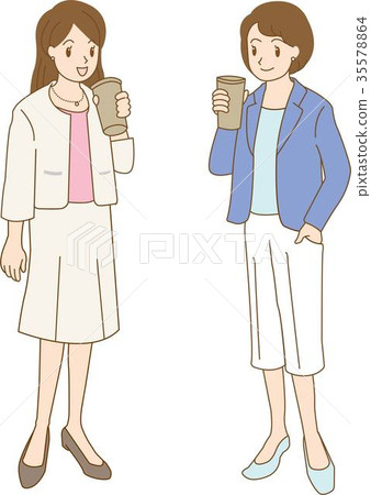 Business woman 1300 taking a break 35578864