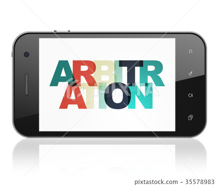 Law concept: Smartphone with Arbitration on 35578983