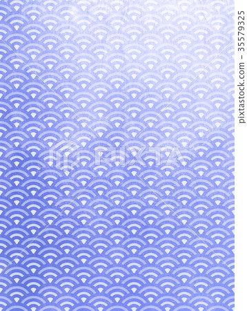 Blue sea waves equal magnification blue (background material) 35579325