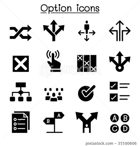 Option, Choice, Selection icon set Option, Choice, Selection icon set 35580606