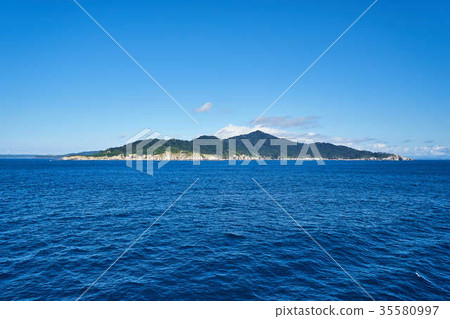 Mt. Kinka from the ship 35580997