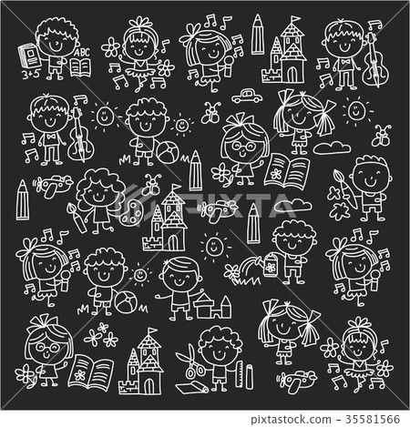 Kindergarten School Education Study Children Play 35581566