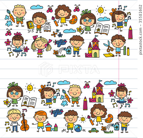 Kindergarten School Education Study Children Play 35581602