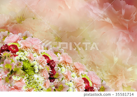 Floral colorful background. Bouquet flowers Floral colorful background. Bouquet flowers 35581714