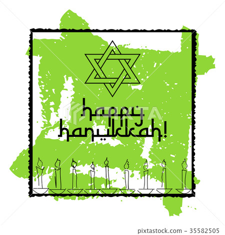 Postcard for Festival of Lights Hanukkah Postcard for Festival of Lights Hanukkah 35582505