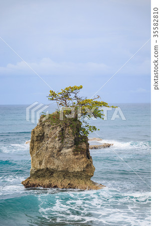 Rock formation at Manzanillo Costa Rica Rock formation at Manzanillo Costa Rica 35582810