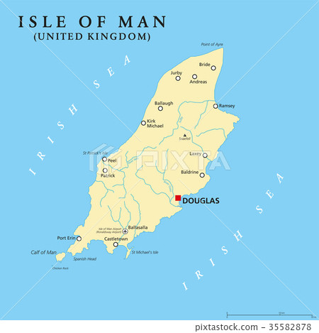 Isle of Man political map 35582878