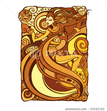 Beautiful Tribal Woman. 35583183