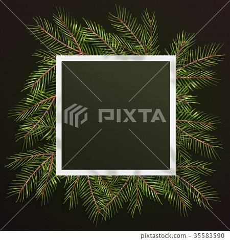 Merry Christmas and Happy New Year 2018 greeting 35583590