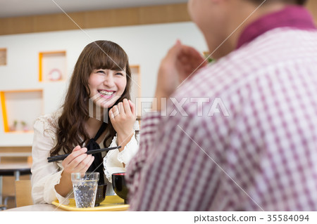 大學學生學校餐廳員工自助餐廳 35584094