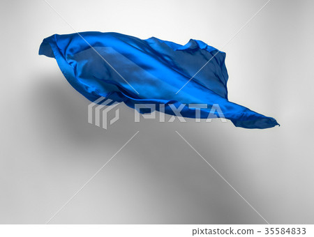 abstract blue fabric in motion 35584833