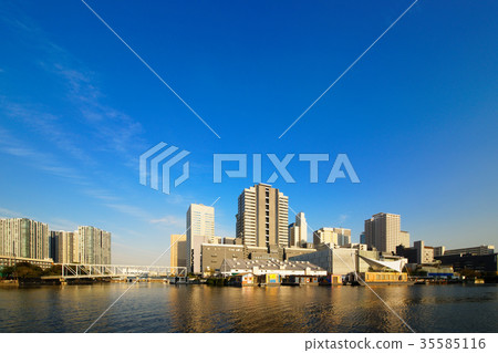 Tennozu Isle tall buildings and contact bridges Tennozu Isle tall buildings and contact bridges 35585116