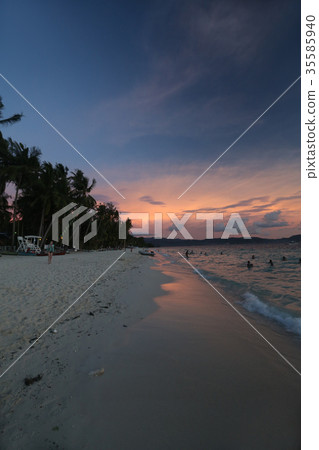 People at Boracay seaside 35585940