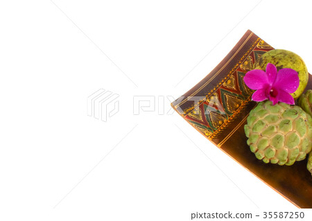 Thailand pattern on the container for fruit Thailand pattern on the container for fruit 35587250