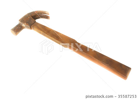 Hammer on white background Hammer on white background 35587253
