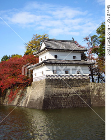 Shibata castle autumn Shibata castle autumn 35587449