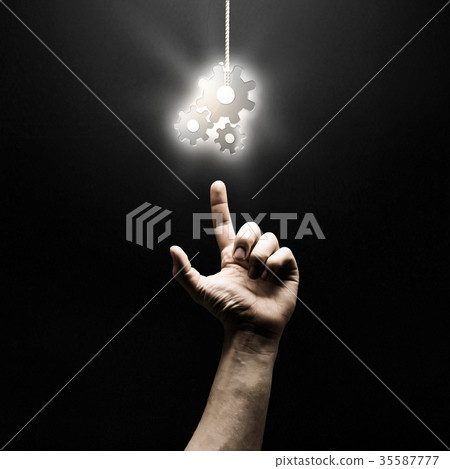 Finger touch icon 35587777