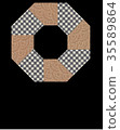 Chiyogami octagon frame Japanese style 35589864