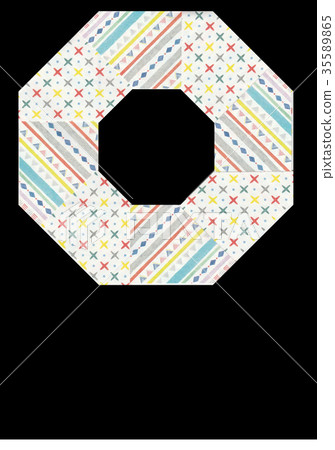 Chiyogami Octagon Frame Pastel Chiyogami Octagon Frame Pastel 35589865